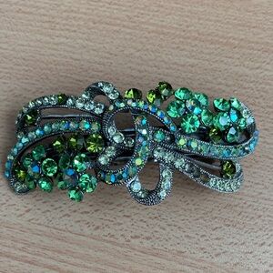 Vintage Crystal Hair Clip* missing crystals